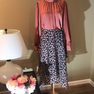 Loft floral skirt
